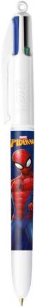 Stylo bille 4 couleurs "Spiderman" moyen 1.0mm, présentoir de 40 pièces
