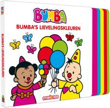 Kartonboek in trapjes "Bumba's lievelingskleuren" 235x210mm