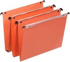 Dossier suspendu vertical "Orgarex Dual" 345x245x30mm, set de 25 - Orange