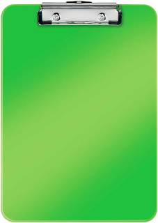 Klembord A4 "WOW" met ophanghaak, in Polystyrol, capaciteit: 80 blad - Groen
