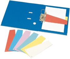 Intercalaire "Trapézoïdaux" 23.5cm, 180g/m², paquet de 100 pièces - Bleu