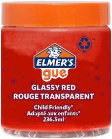Slime prêt à l'emploi "Gue" 236.5ml - Rouge Transparent