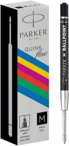 Recharge pour stylo bille "Quinkflow" moyen - Noir