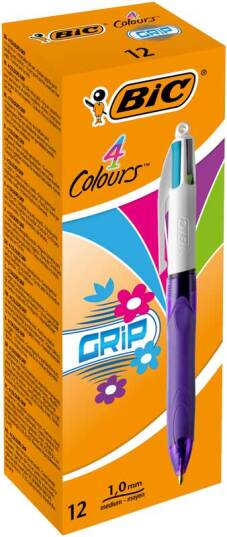 4-kleuren balpen "Grip" medium 1.0mm - Fashion