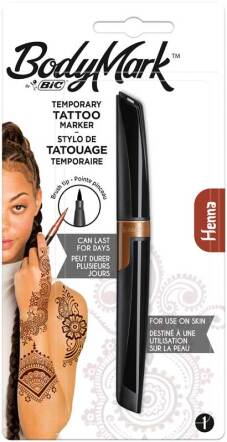 Tijdelijke tattoo marker "BodyMark" 1 stuk - Henna (Blister)