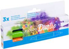 Marqueur "Ecoline Duotip" peinture à l'eau, set de 3 pièces - Secondary (Blister
