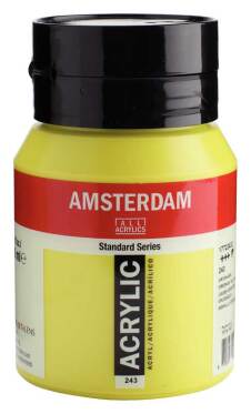 Acrylverf "Amsterdam" pot van 500ml - Groengeel n° 243