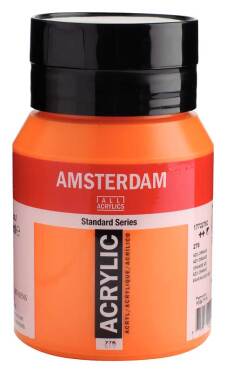 Acrylverf "Amsterdam" pot van 500ml - Azo-Oranje n° 276