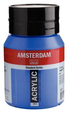 Acrylverf "Amsterdam" pot van 500ml - Kobaltblauw (Ultramarijn) n° 512