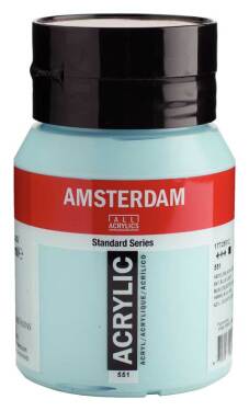 Acrylverf "Amsterdam" pot van 500ml - Hemelsblauw Licht n° 551