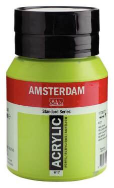 Acrylverf "Amsterdam" pot van 500ml - Geelgroen n° 617