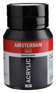 Acrylverf "Amsterdam" pot van 500ml - Lampenzwart n° 702