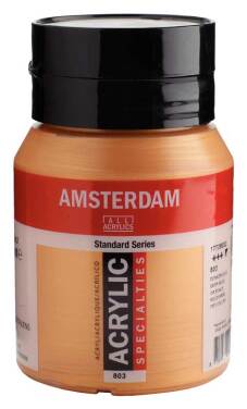 Acrylverf "Amsterdam" pot van 500ml - Donkergoud n° 803