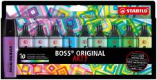Surligneur "Boss Original ARTY" set de 10 pièces - Cool colors (Blister)
