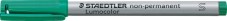 Marqueur OHP "Lumocolor" non-permanent, extra fine 0.4mm - Vert