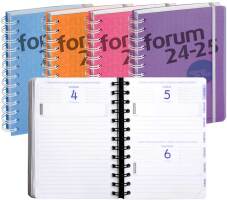 Agenda scolaire "Forum Linicolor" 1 jour par page, 12x17cm - Assorti